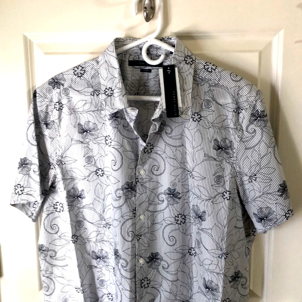 XL MEN🏄🏻♂️DESIGNER*🍻Short Sleeve Button down☀️ - Picture 5 of 16